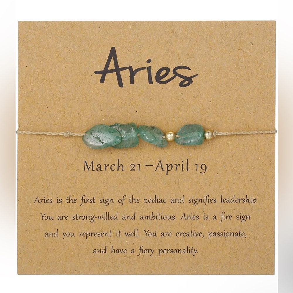 Aries Zodiac Beaded Bracelet ♈️